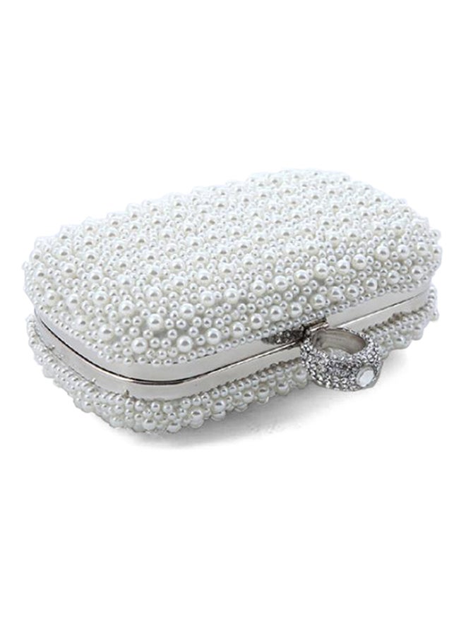 Cocktail Bridal Clutch White