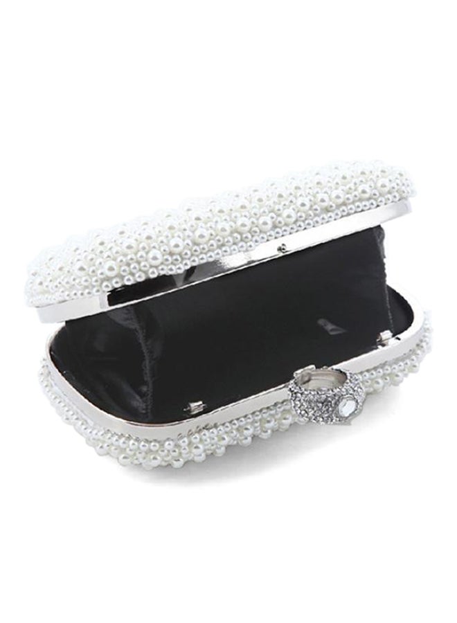 Cocktail Bridal Clutch White