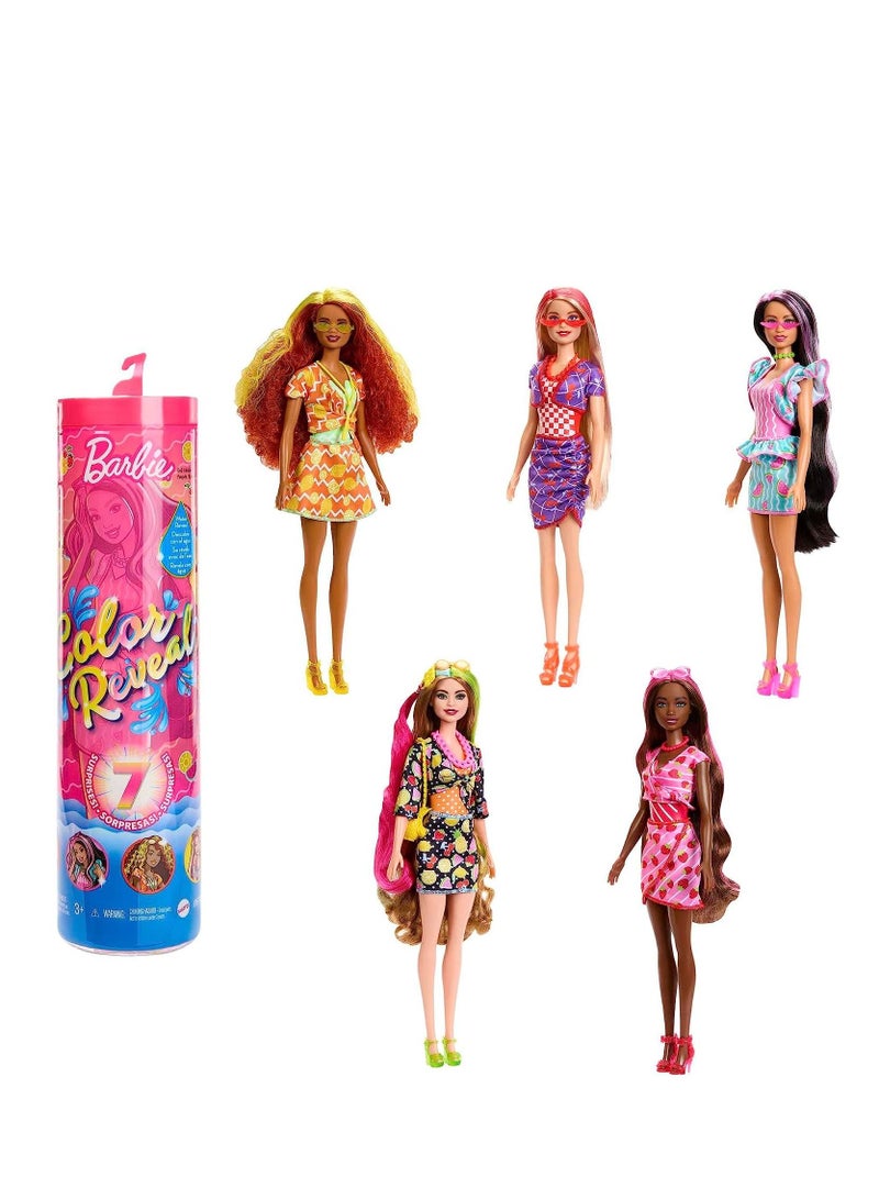 Barbie Color Reveal Doll Sweet Fruit Series - Style May Vary
