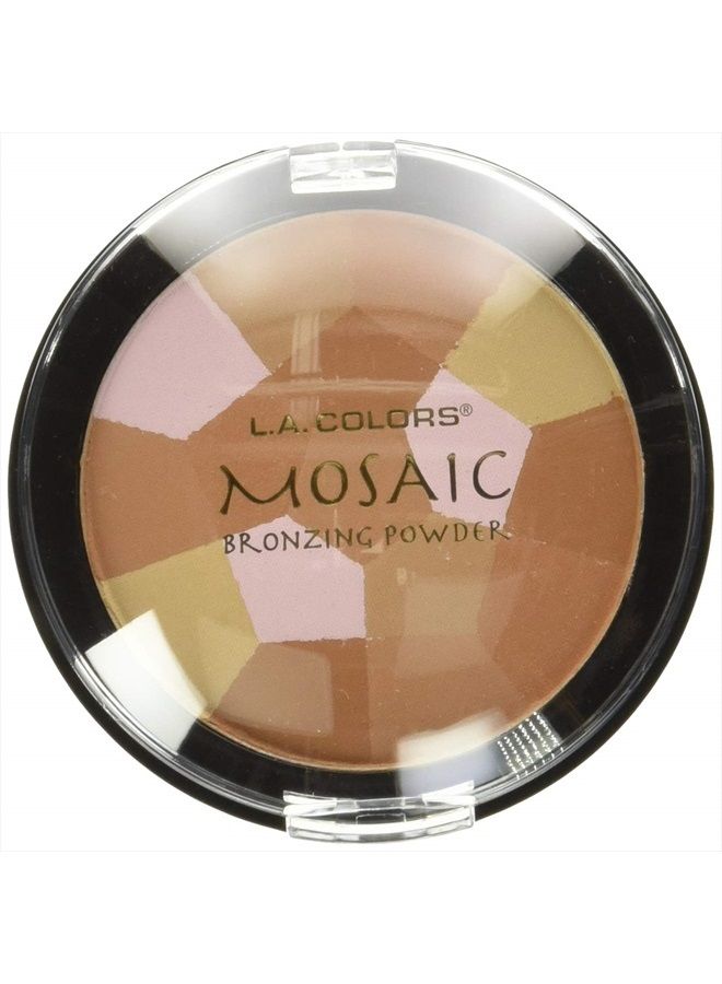 L.A. Colors Mosaic Bronzer/Blush Compact, Golden Bronze, 0.09 Ounce