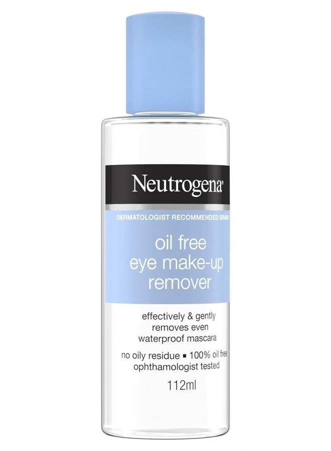 Oil-Free Liquid Eye Makeup Remover, Residue-Free, Non-Greasy, Gentle & Skin-Soothing Makeup Remover Solution with Aloe & Cucumber Extract for Waterproof Mascara, 3.8 fl. oz