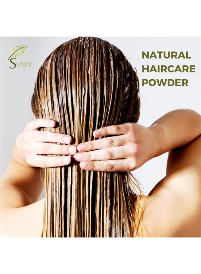 Shikakai Powder Acacia Concinna Natural Hair Growth & Ayurvedic Hair Mask Strengthens And Repairs Damage Hair For Men And Women Natural Hair Care Products - 227g 8oz, Half Pound