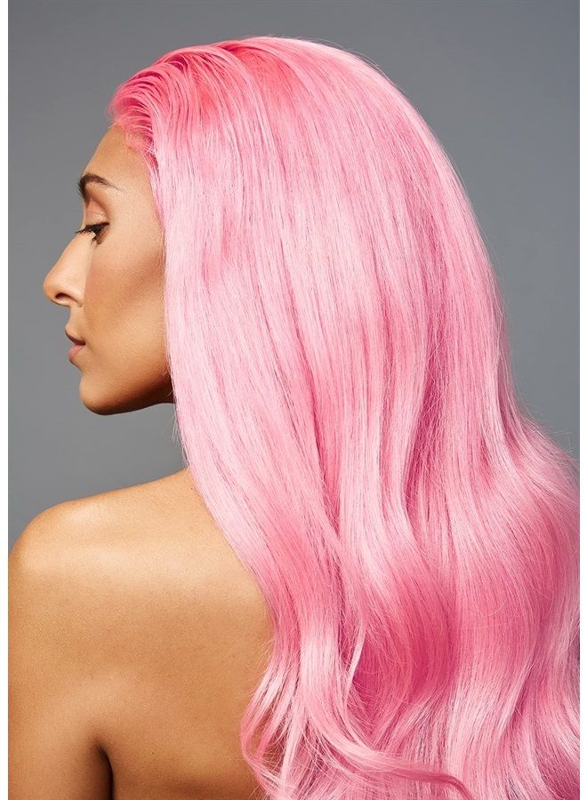 Semi Permanent Pink Hair Dye (Pink Puff) – UV Protective Temporary Hair Color Lasts 15-24+ Washes – Conditioning Pink Hair Dye