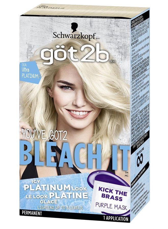 Got2b Bleach It Permanent Hair Color, 00A Ultra Platinum