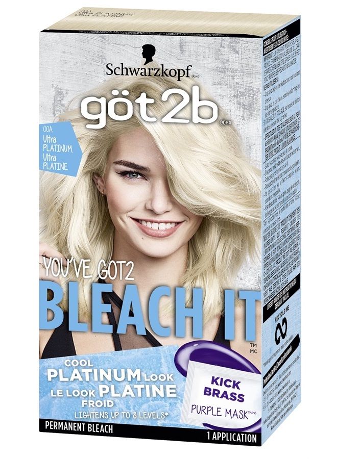 Got2b Bleach It Permanent Hair Color, 00A Ultra Platinum