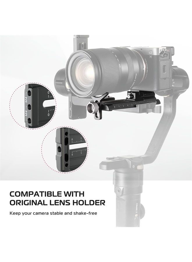 FALCAM F38 Camera Quick Release System with 38mm Anti-Deflection QR Plate for DJI Ronin-S, DJI RS2, DJI RSC2, Support The Standard Lens Support Frame