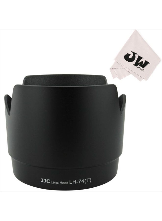 JJC Tulip Shape Lens Hood Shade Protector for Canon EF 70-200mm F4 L is USM & Canon EF 70-200mm F4 L USM Lenses, Replaces Canon ET-74 ET-74 Lens Hood (Not for 70-200mm F4 II / 70-200mm F2.8) - Black