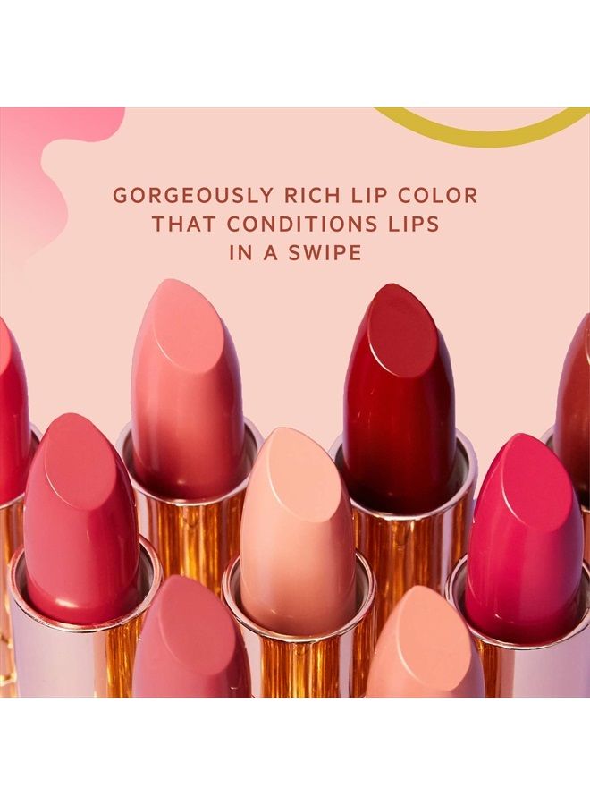 Petal Pout Lipstick - Cruelty Free - Nourishing & Highly Pigmented Lip Color with Antioxidants (Wild Azalea - Matte)