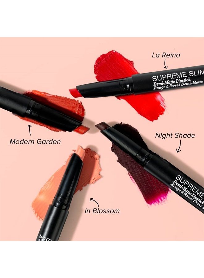 Demi-Matte Supreme Slim Lipstick (La Reina)