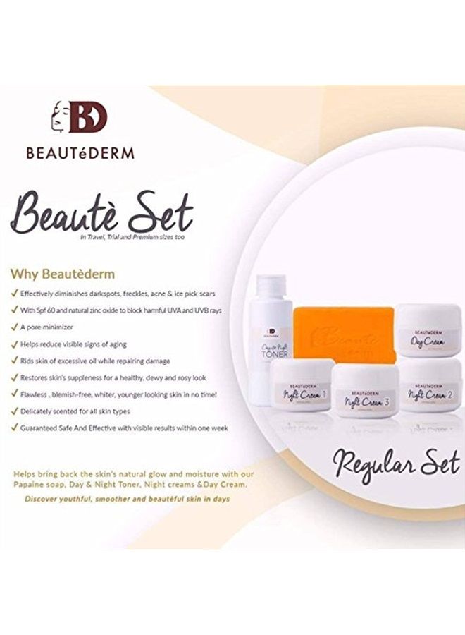 Best Skincare Anti Aging Beauty Set | Restoration skin treatment suppleness for healthy, dewy and rosy look (REGULAR SET)
