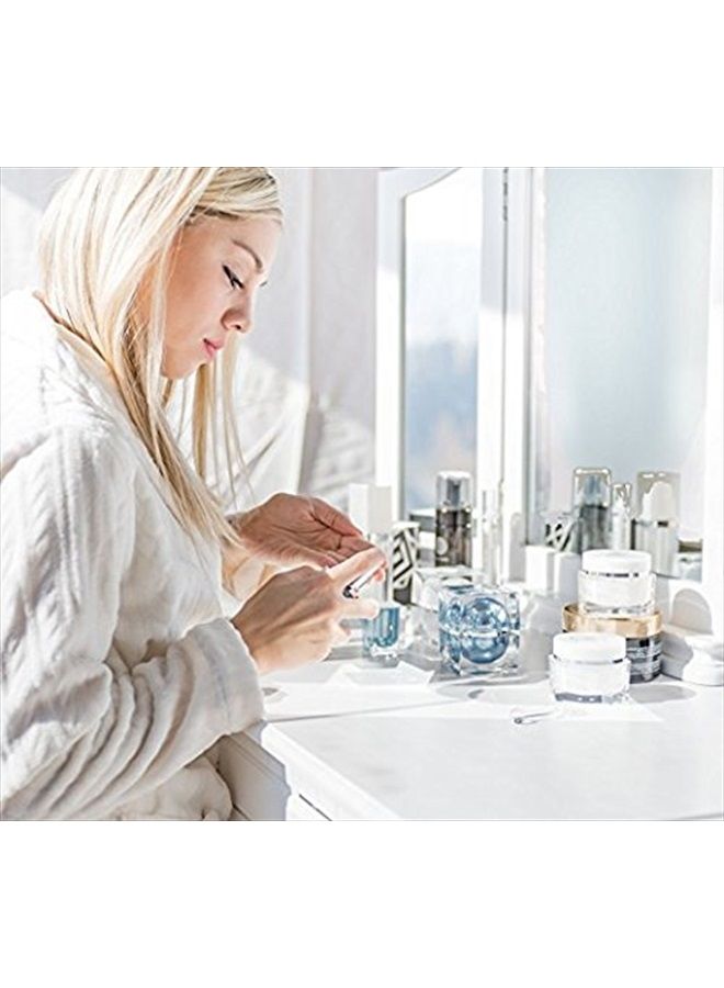Diamond Infused Eye Serum. Blue Diamond Eye Serum Formulated to Diminish Puffiness, Bags, Dark Circles, Wrinkles, and Fine-Lines around the Eyes.