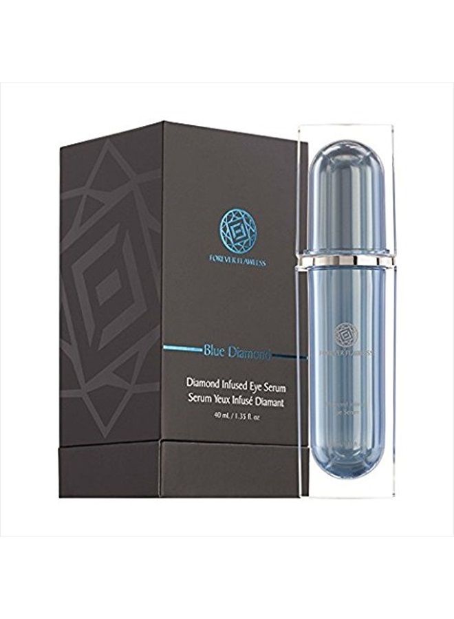 Diamond Infused Eye Serum. Blue Diamond Eye Serum Formulated to Diminish Puffiness, Bags, Dark Circles, Wrinkles, and Fine-Lines around the Eyes.