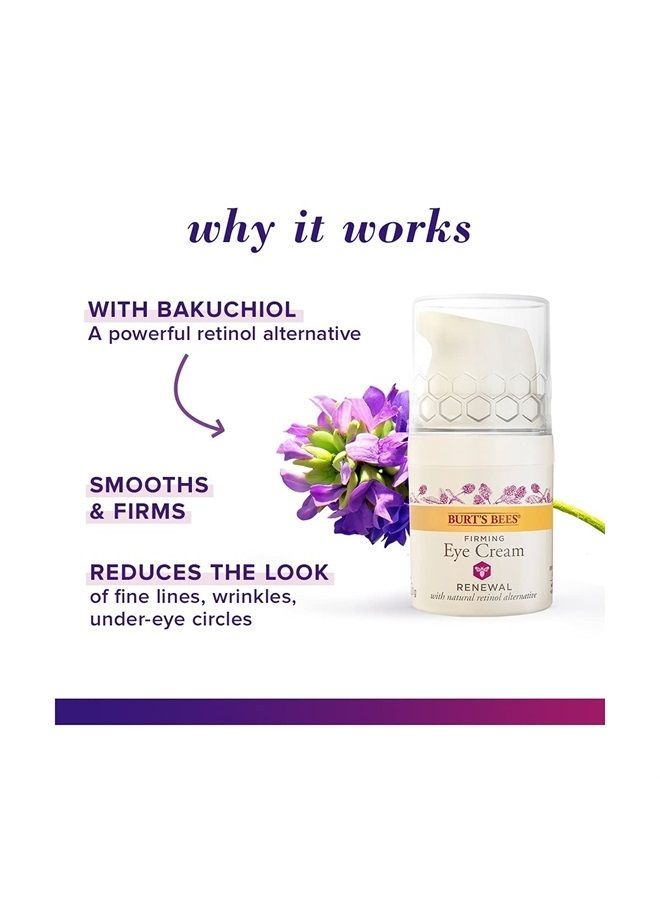 Eye Cream, Retinol Alternative Moisturizer, Anti-Aging, Renewal Firming Face Care, 0.5 Ounce (Packaging May Vary)