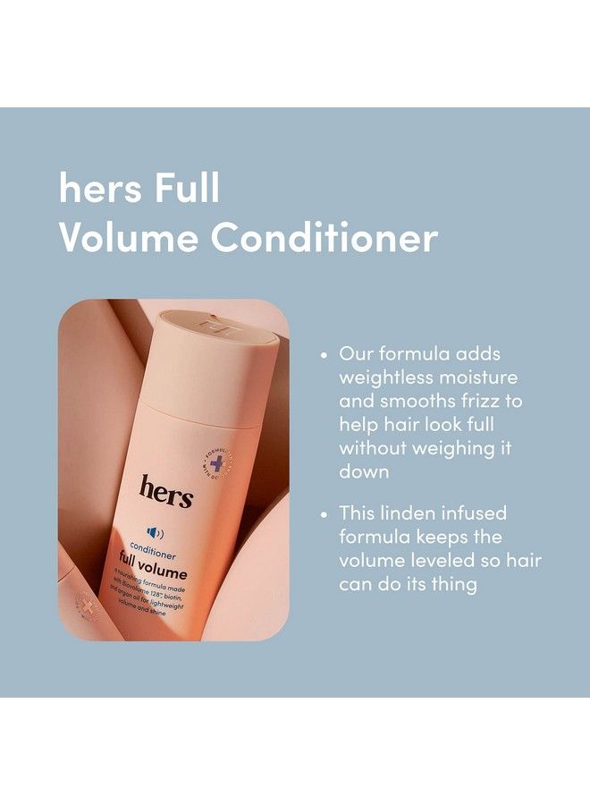 Hers Full Volume Conditioner 2 Pack Volumizing Conditioner For Women Citrus Spice Women Natural Shampoo Moisturizes Adds Shine & Bounce 2 X 6.4 Fl Oz Bottles