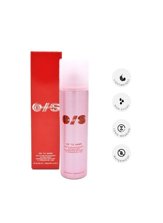 On 'Til Dawn Mattifying Waterproof Setting Spray 3.4/ 143 mL Ounce (Pack of 1)