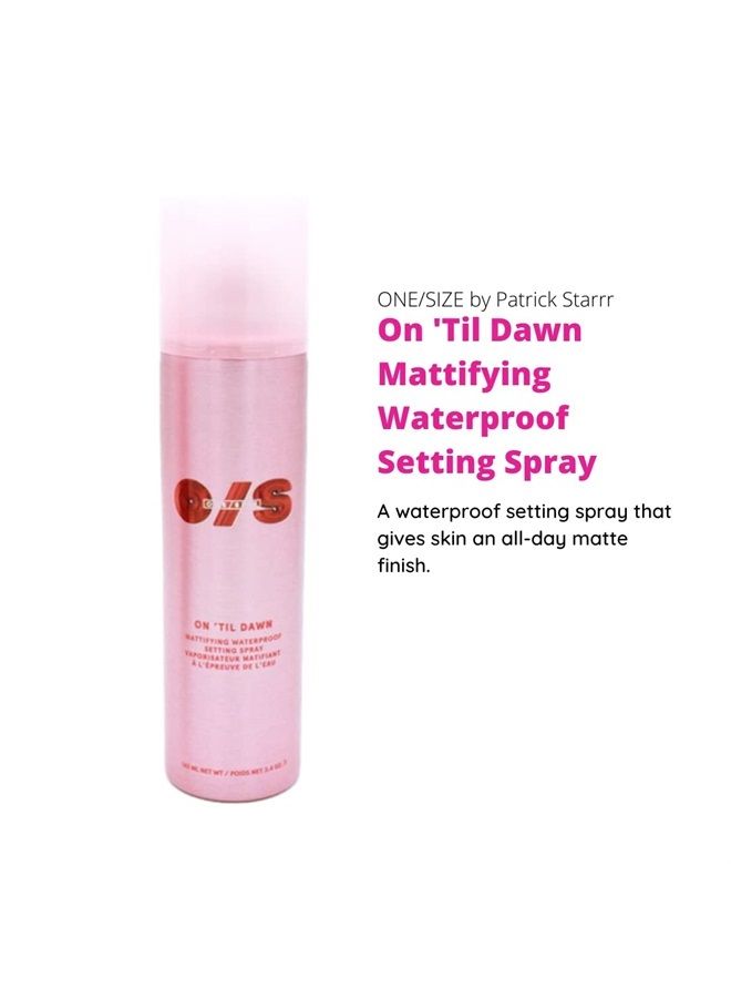 On 'Til Dawn Mattifying Waterproof Setting Spray 3.4/ 143 mL Ounce (Pack of 1)