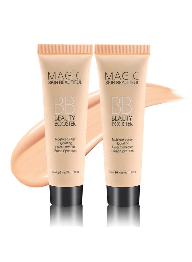 Hydrating Bb Cream Fullcoverage Foundation&Concealer Color Correcting Cream Tinted Moisturizer Bb Cream For All Skin Types Evens Skin Tone（2 Pcs）