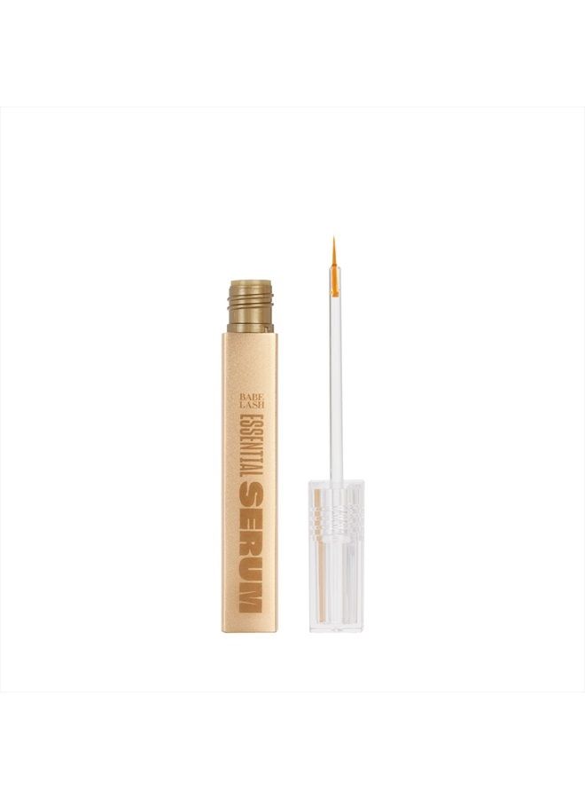 Babe Lash Eyelash & Brow Enhancer Serum for Natural, Fuller & Longer Looking Eyelashes - Eyelash Booster Hydrates Lashes for Lash, Brow & Lash Extensions - 4 ML