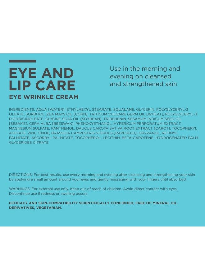 Eye Wrinkle Cream Natural Vitamin C + E Anti Aging Eye Cream For Smoothed Brighter And Plump Skin With New Elasticity 0.67 Oz