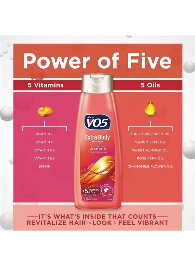 VO5 Extra Body Volumizing Shampoo Unisex 12.5 oz (Pack of 3)