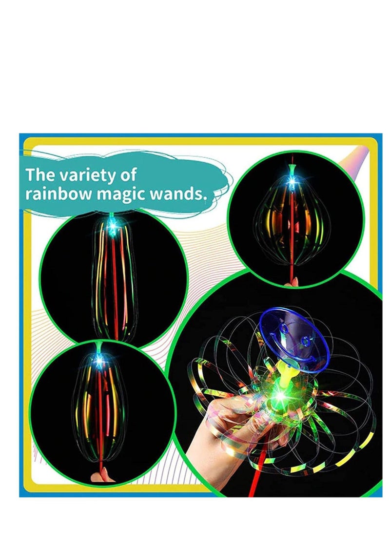 SYOSI Bubble Wands for Kids Variety Magic Twist Bubble Wand Lights Up Colorful Variety Magic Twists Bubble Wand Bubble Flower Colorful Twist Magic Wand Kids Party Favor 20Pcs(Random Style)