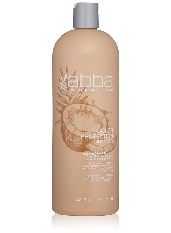 Color Protection Shampoo, Coconut Oil & Sage, 32 Fl Oz