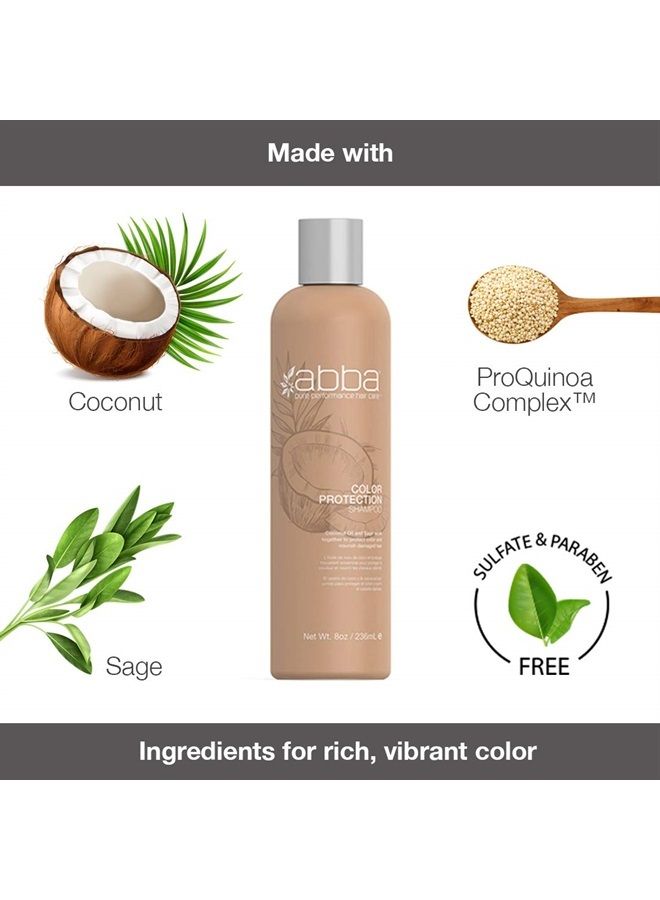 Color Protection Shampoo, Coconut Oil & Sage, 32 Fl Oz