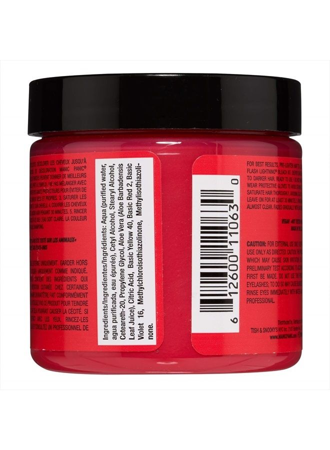 Electric Watermelon Pink Hair Dye - Classic High Voltage - Semi-Permanent Hair Color - Neon Pink Shade - Glows Under Black Lights - Vegan, PPD & Ammonia-Free - For Coloring Hair