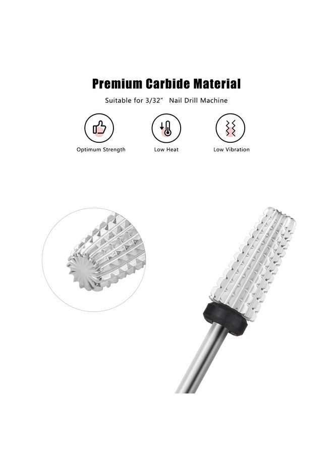 Nail Drill Bits Tungsten Carbide 5 In 1 Nail Drill Bits 3/32