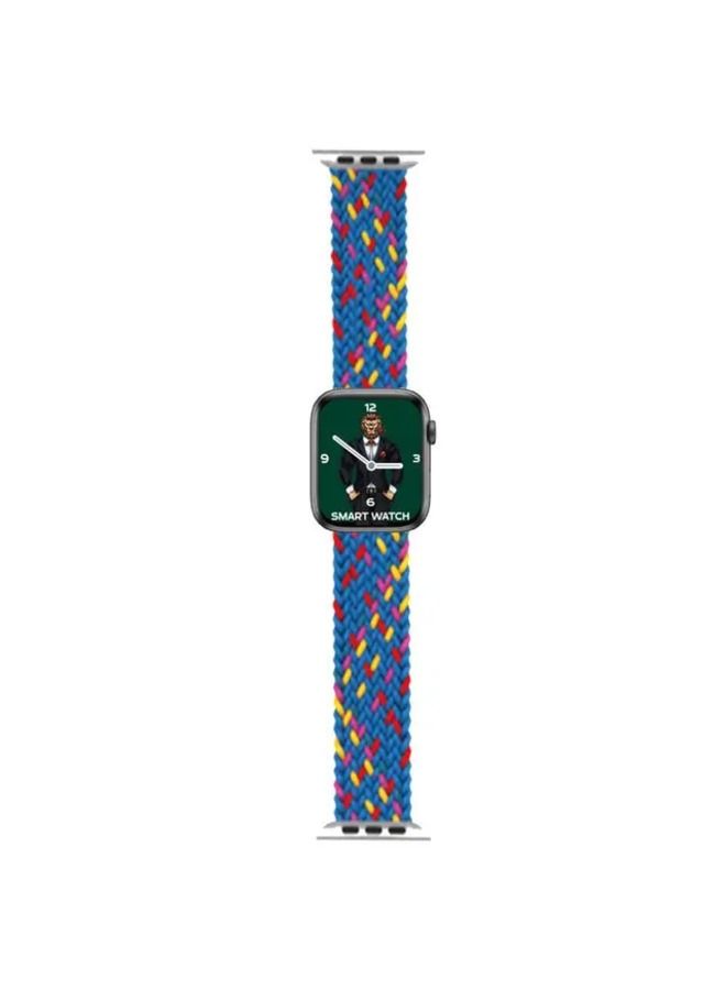 Green Lion Braided Solo Loop Strap for Apple Watch 38/40mm - Rainbow