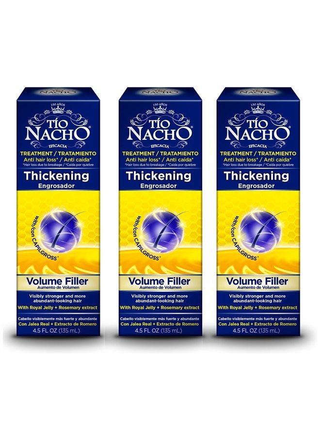 TIO NACHO Volume Filler Treatment Value Pack, 4.5 Fl Oz (Pack of 3)