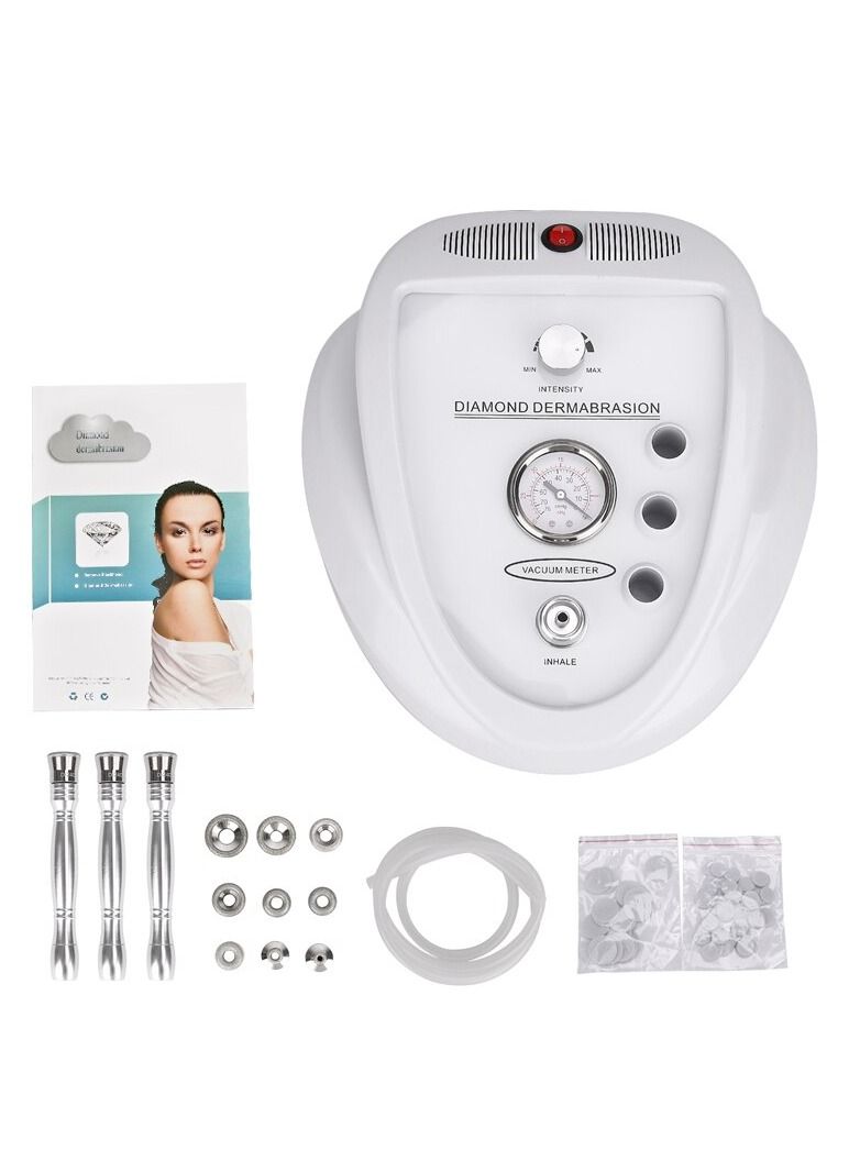 Professional Diamond Desktop Dermatology Device with Vacuum Suction - For Skin Rejuvenation, Collagen Growth, Dead Skin Removal, and Anti-Aging