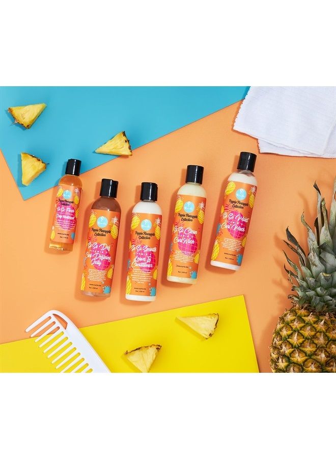 Poppin Pineapple So So Smooth Vitamin C Leave In Conditioner- For Shiny, Longer, Thick & Healthy Hair - Protein Free Formula - For All Types, 8 Ounces