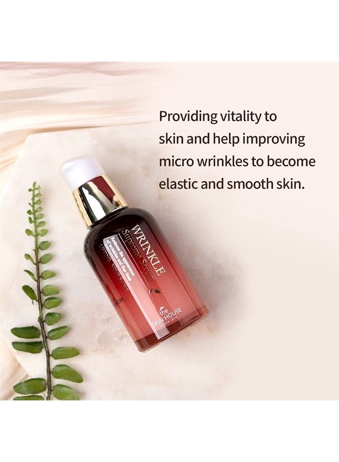 The Skin House Wrinkle Supreme Serum [50ml /1.69 fl. oz.] Ginseng Extract Skin Rejuvenating Face Serum Korean Skin Care