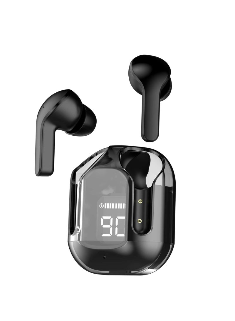 LEVORE Blutooth earphone TWS crystal with screen display LBT301  Black