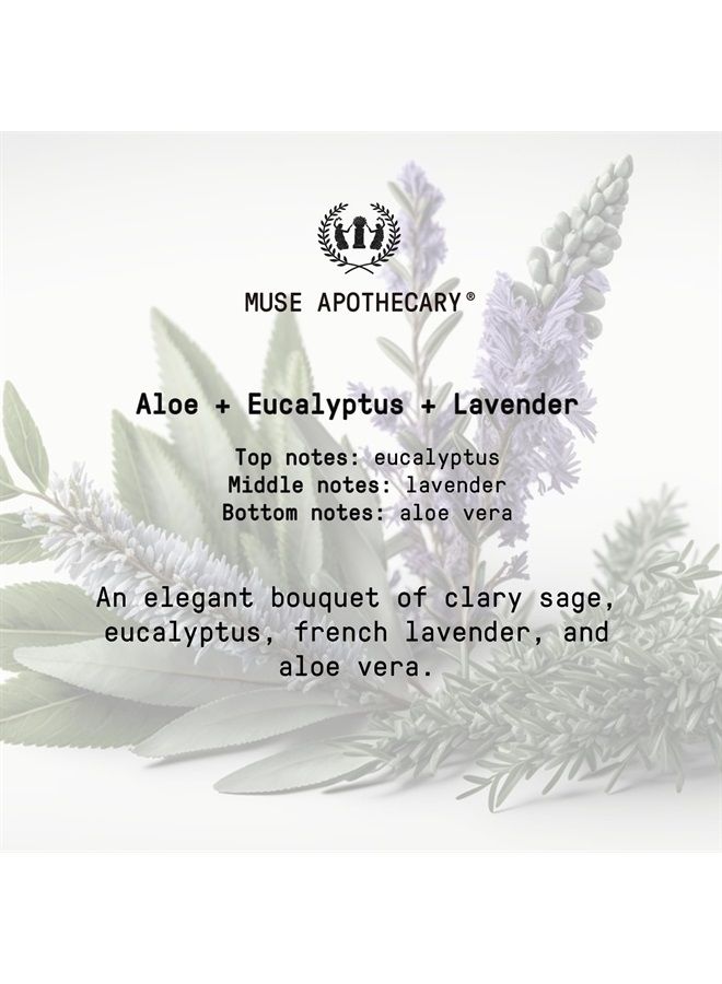 Muse Bath Apothecary Room Ritual - Aromatic and Relaxing Room Mist, 8 oz, Infused with Natural Essential Oils - Aloe + Eucalyptus + Lavender, 2 Pack