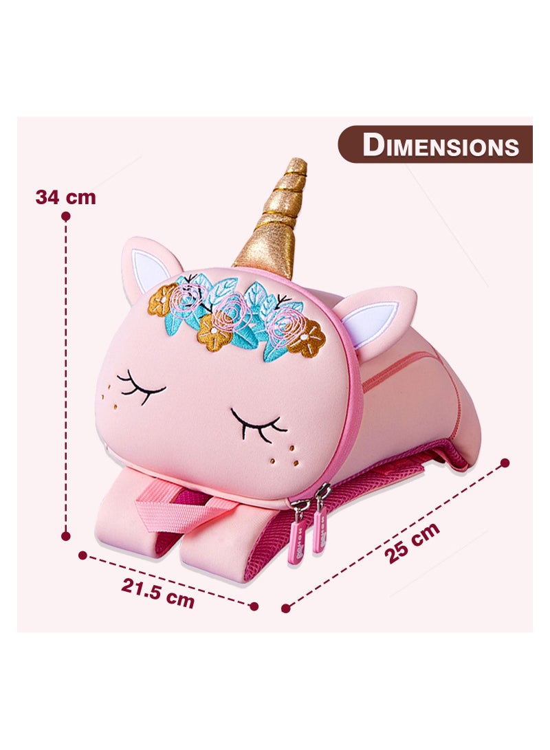 Nohoo Pre School 3D Bag Unicorn Pink (Large)