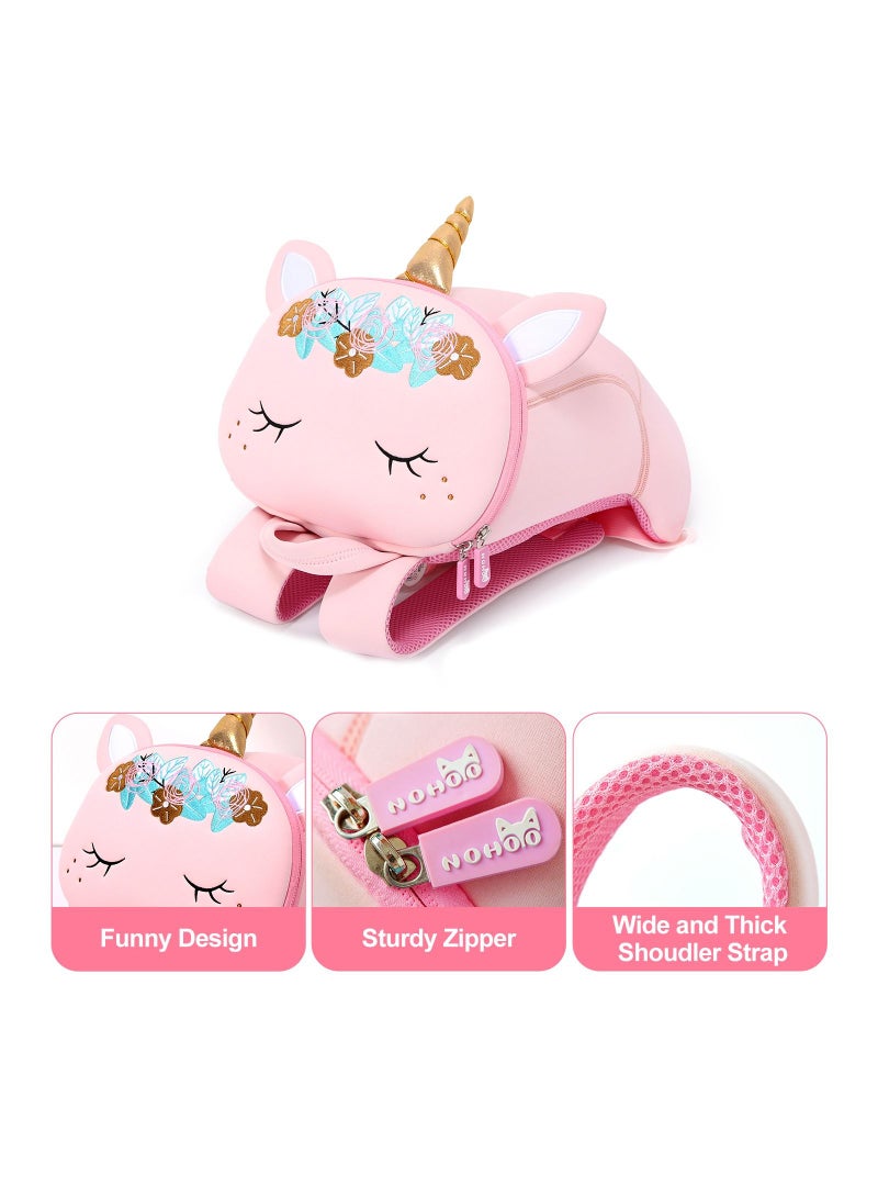 Nohoo Pre School 3D Bag Unicorn Pink (Large)