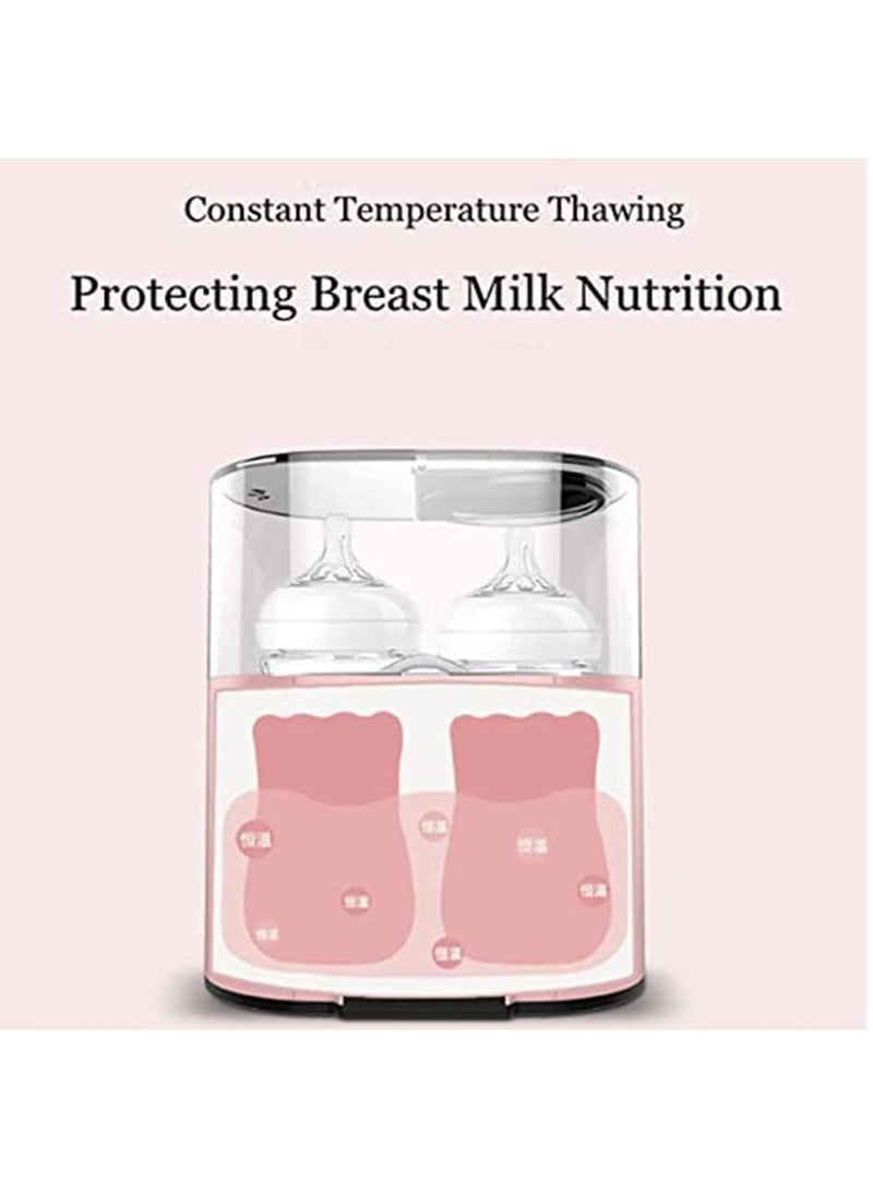 Baby Bottle Warmer, for Frozen Breast Milk & Formula Baby Food Heater & Steam Sterilizer with Cleaning Brush nd Safe Auto-shutoff & Timer Temperature