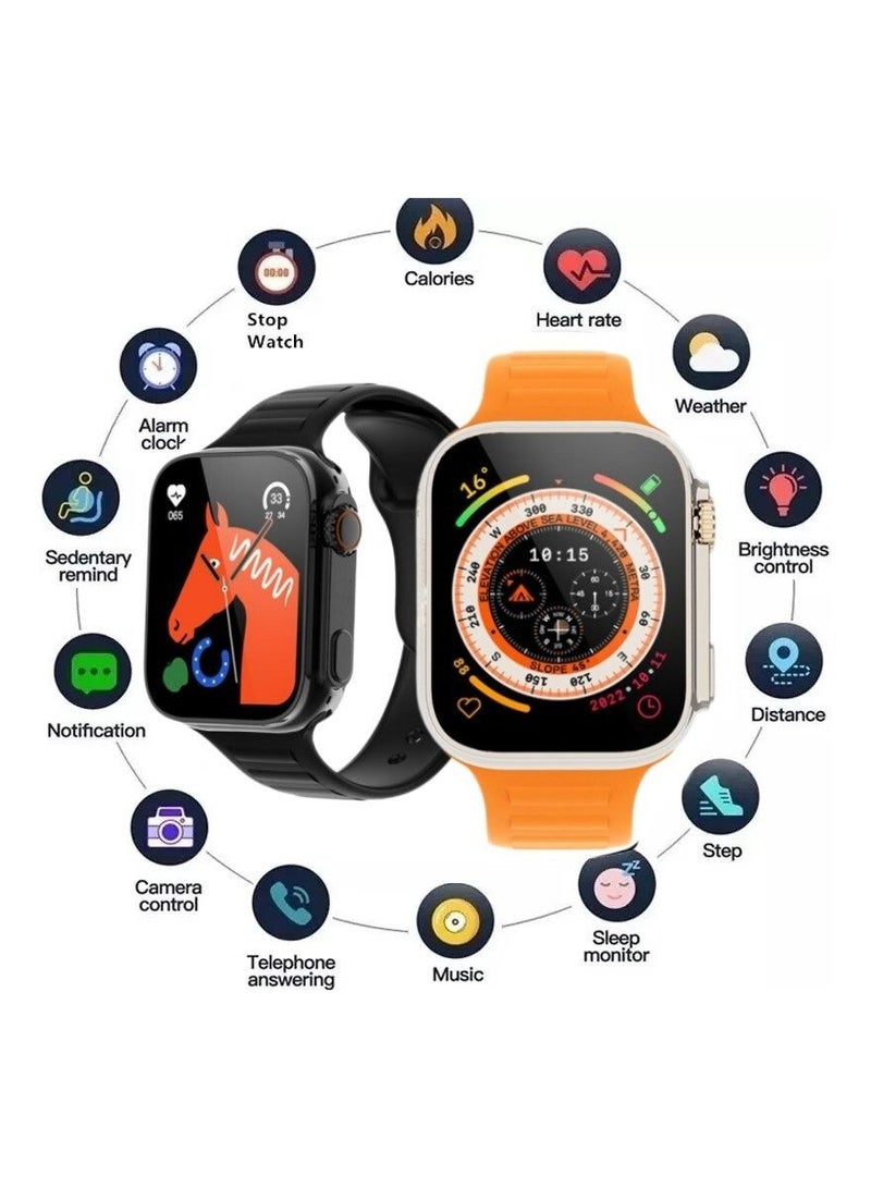 Smartwatch Bluetooth Connected Smartwatch with Compass and Heart Rate And Blood Pressure Measurement