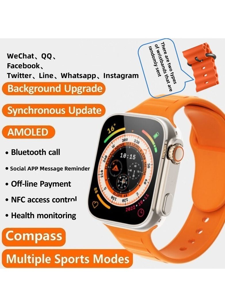 Smartwatch Bluetooth Connected Smartwatch with Compass and Heart Rate And Blood Pressure Measurement
