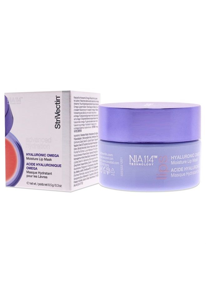 Advanced Acids Hyaluronic Omega Moisture Lip Mask, Intense and Lasting Hydration for Smoother Lips, 0.3 oz.