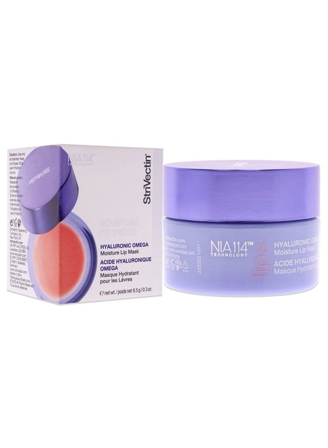 Advanced Acids Hyaluronic Omega Moisture Lip Mask, Intense and Lasting Hydration for Smoother Lips, 0.3 oz.