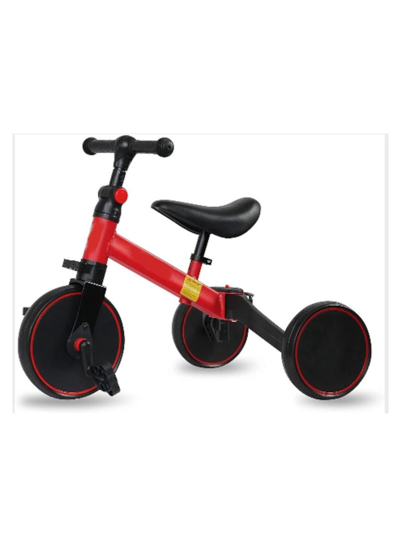 Fitto Kids Tricycle with 3 Wheels For Kids with 3 Tyres Configuration, Red