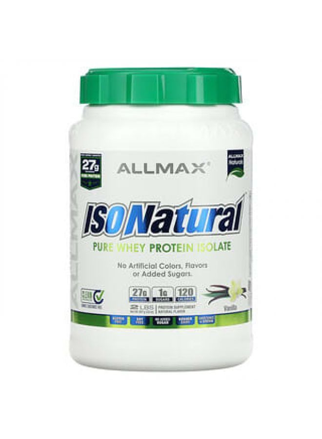 ALLMAX Nutrition IsoNatural Pure Whey Protein Isolate Vanilla 2 lbs (907 g)