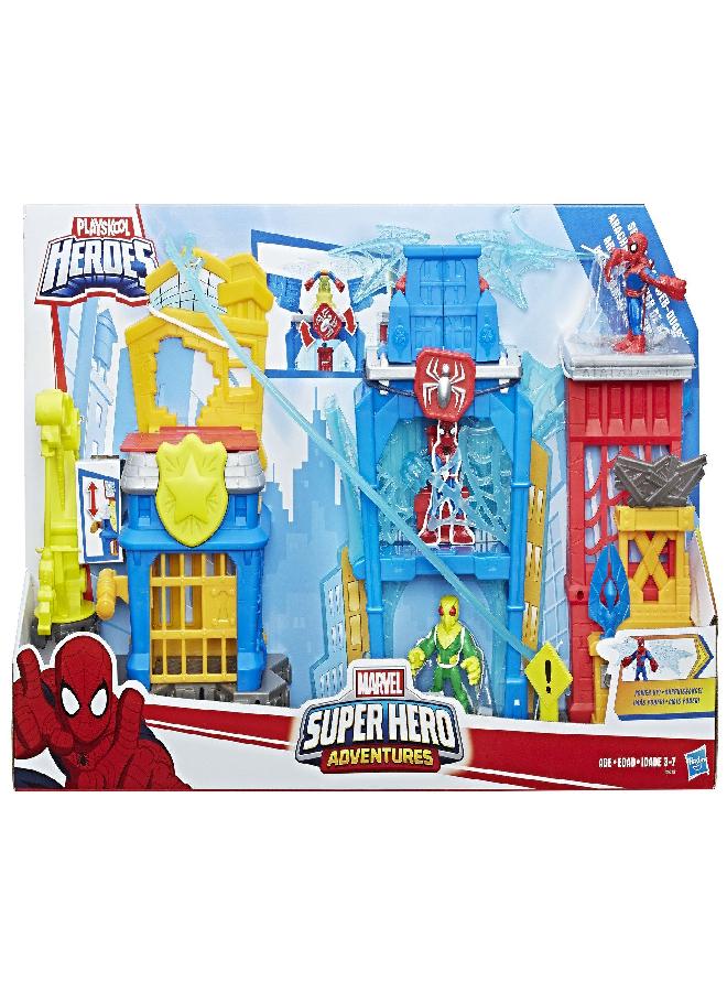 Playskool Heroes Sha Spider Man Web Quarters Toy