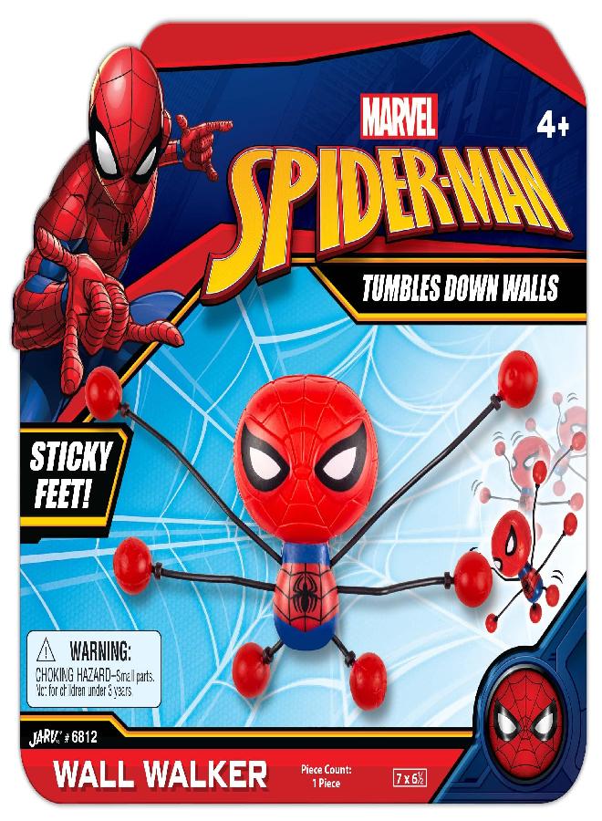 JA-RU Spiderman Stretchy Window-Crawler (6 Units) | Wall-Climber and Window Walker-Rolling Sticky Toys | Marvel Avengers Superhero Fidget Toys | Toys and Novelty Toys for Kids. 6812-6