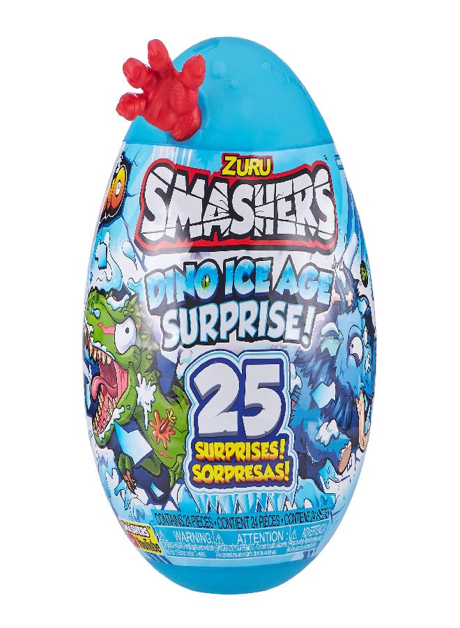 Smashers Dino Ice Age Pterodactyl Series 3 by ZURU Surprise Egg with Over 20 Surprises! - Slime, Dinosaur Toy, Collectibles, Toys for Boys and Kids (Pterodactyl)
