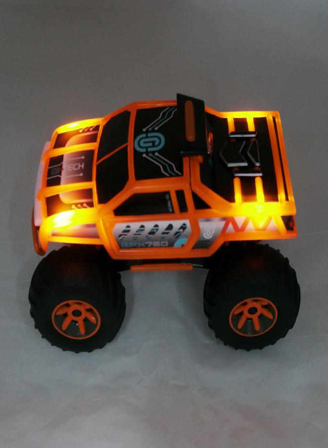 Sunny Days Entertainment Monster Truck - Lights & Sounds Motorized Orange Vehicle