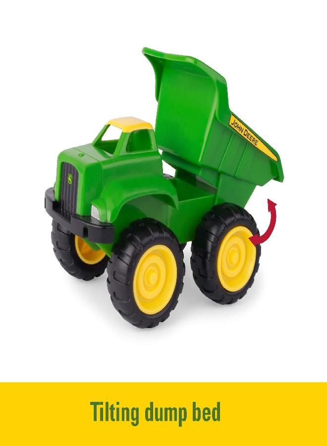John Deere Sandbox Vehicle Set - Includes Dump Truck and Tractor Toy with Loader - Girl and Boy - Ages 18 Months and Up - 6 Inch - 2 Count,Green